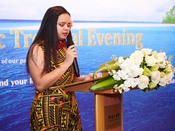 Yonnina, the Pacific scholarship student representative